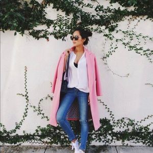 Sandro pink coat, size 34